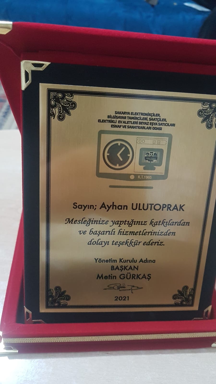 plaket töreninden görüntüler